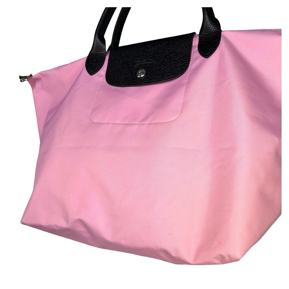 Longchamp x Sarah Morris 2014 Le Pliage Large Pink Tote Bag France - Picture 16 of 16